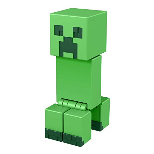 Mattel Minecraft Creeper Action Figure – 3.25-Inch Poseable Toy with Portal Piece and Accessory