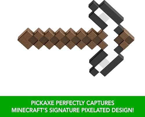 Mattel Minecraft Iron Pickaxe Battle Toy – Kid-Sized Role-Play Accessory for Ages 6+