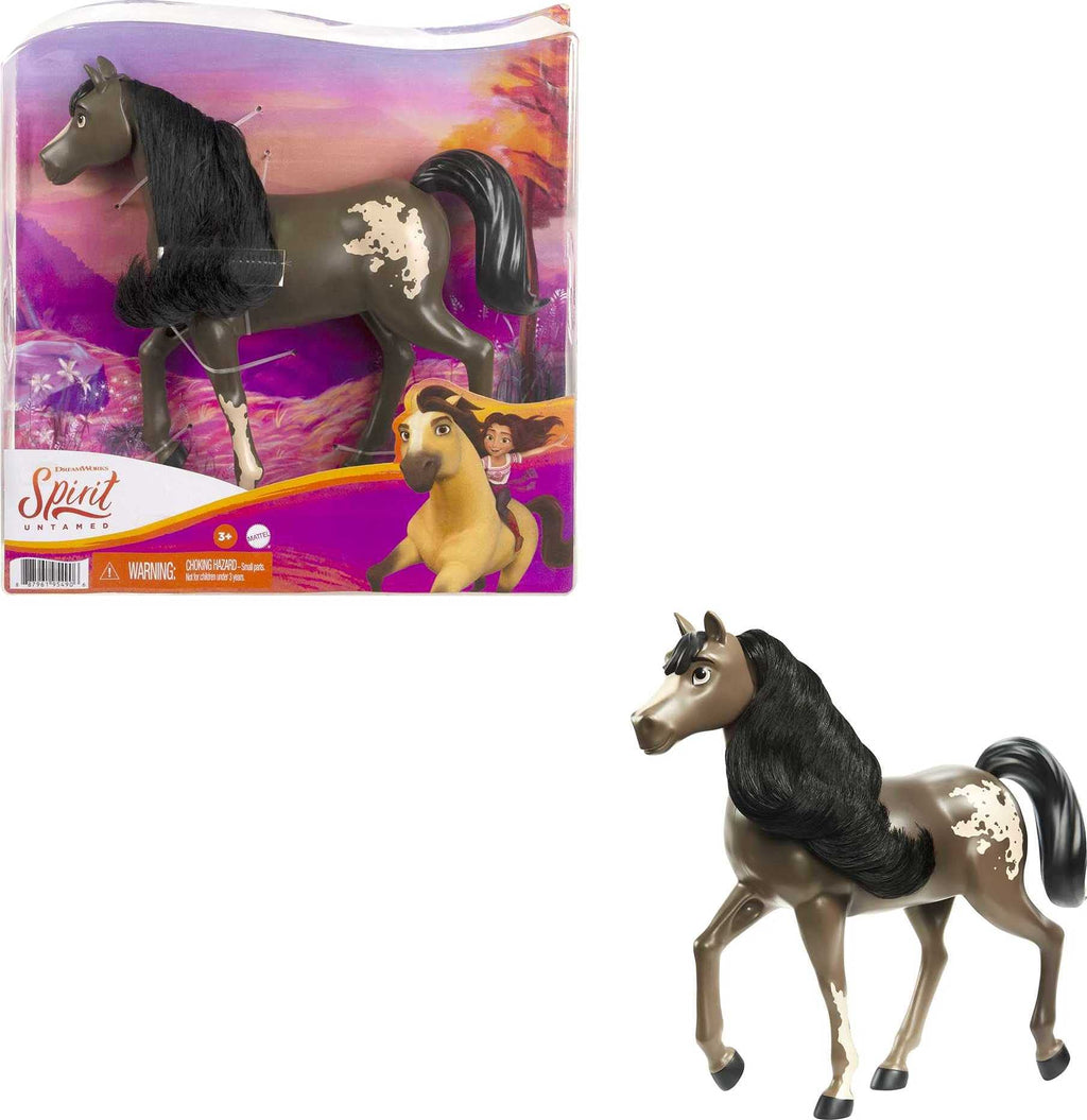 Mattel Spirit Untamed Mustang Mare – 8-Inch Horse Toy with Movable Head and Long Mane