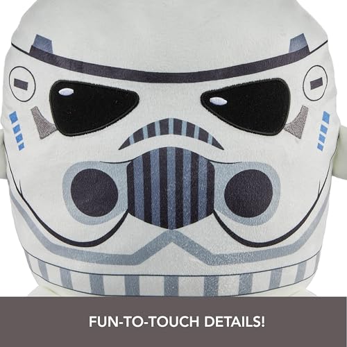 Mattel Star Wars Cuutopia 10-Inch Stormtrooper Plush – Soft Rounded Pillow Doll for Kids and Collectors