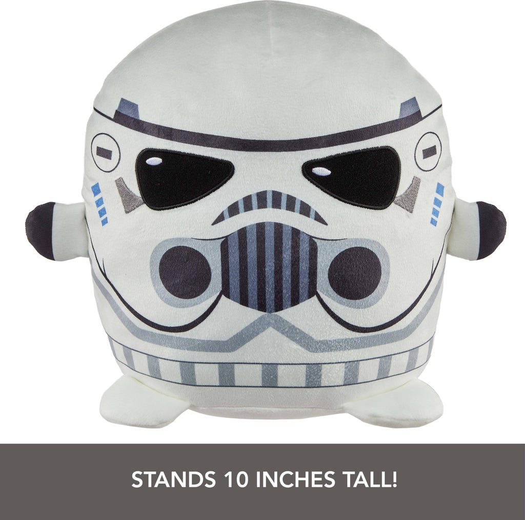 Mattel Star Wars Cuutopia 10-Inch Stormtrooper Plush – Soft Rounded Pillow Doll for Kids and Collectors