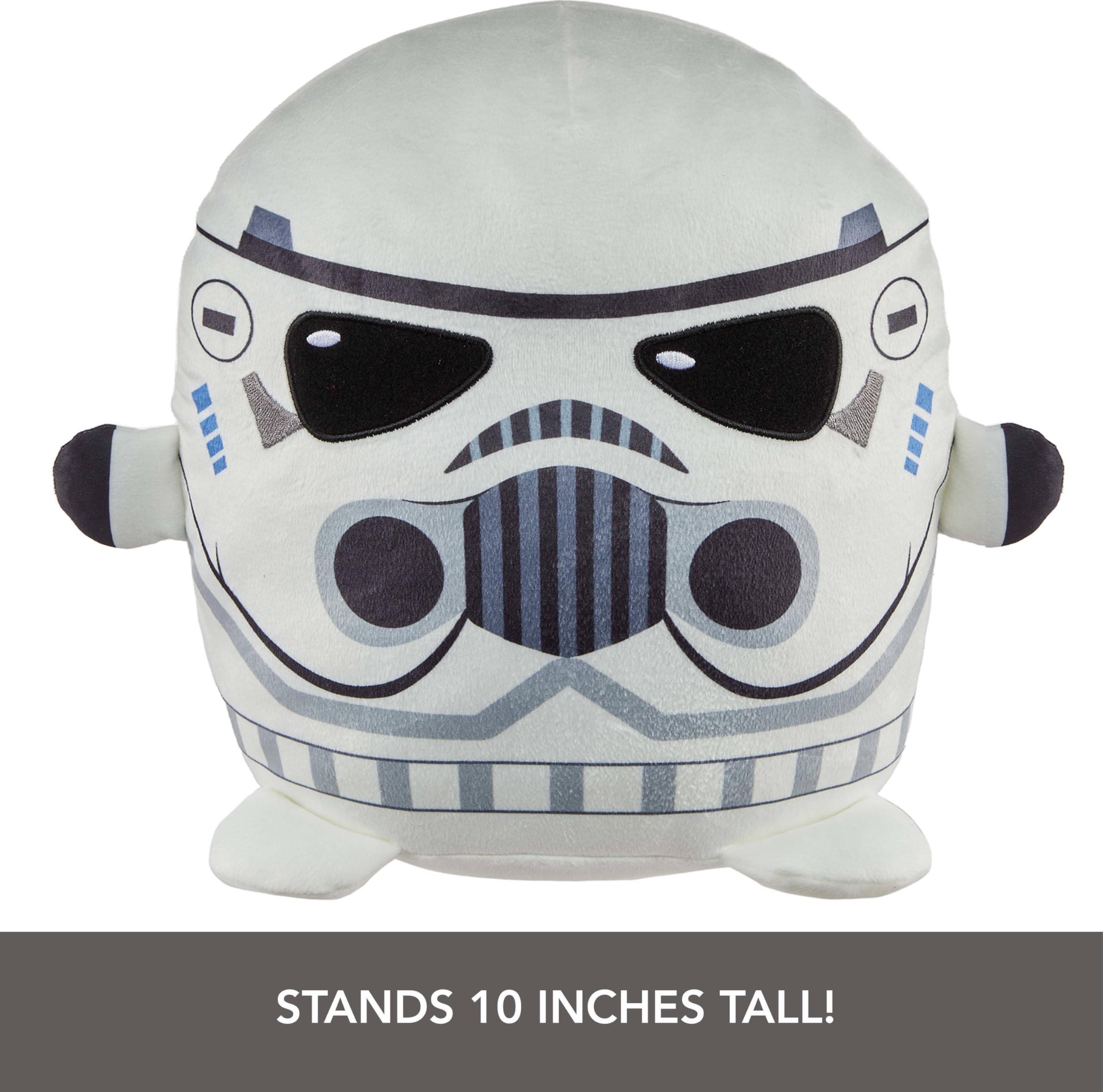 Mattel Star Wars Cuutopia 10-Inch Stormtrooper Plush – Soft Rounded Pillow Doll for Kids and Collectors