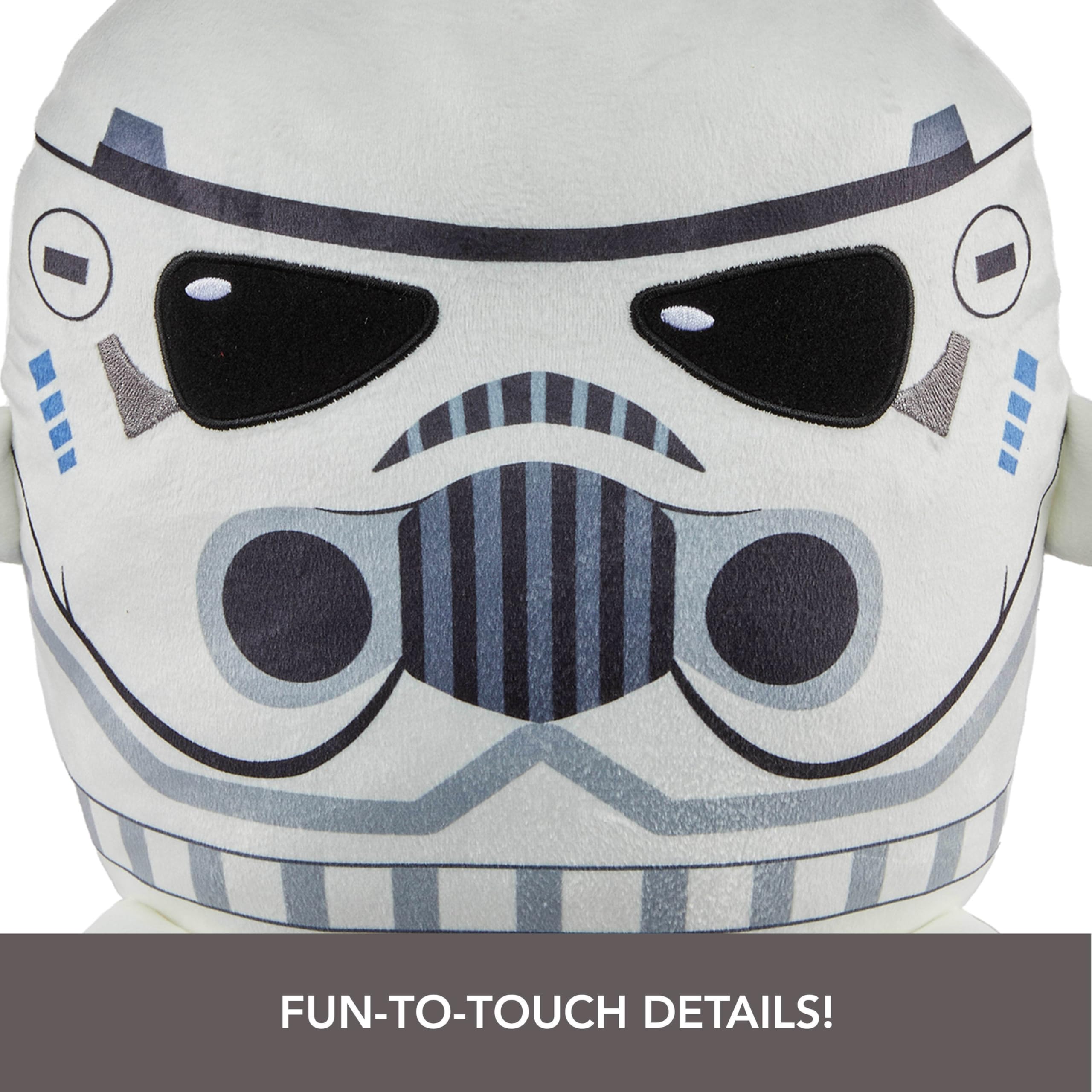 Mattel Star Wars Cuutopia 10-Inch Stormtrooper Plush – Soft Rounded Pillow Doll for Kids and Collectors