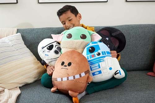 Mattel Star Wars Cuutopia 10-Inch Stormtrooper Plush – Soft Rounded Pillow Doll for Kids and Collectors