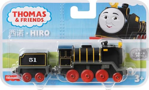 Mattel Thomas & Friends Large Die-Cast Hiro Engine and Cargo Car – Push-Along Toy Train for Preschoolers