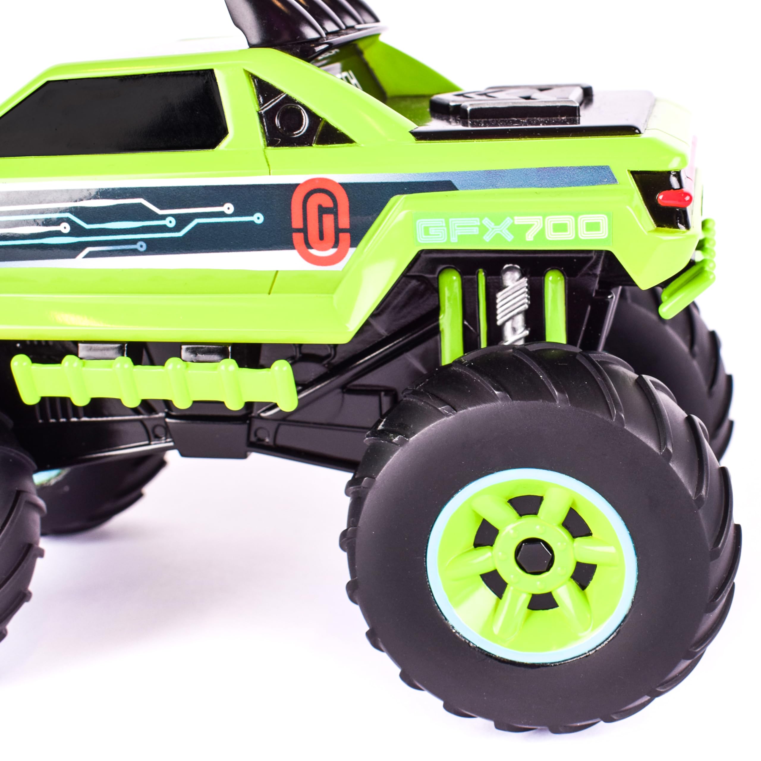 Maxx Action 12-Inch Motorized Monster Truck with Lights & Sounds – Green