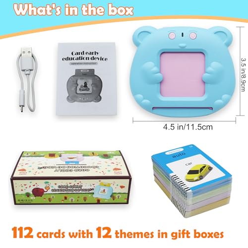 MAYAPHILOS Italian and English Talking Flash Cards - 510 Sight Words with 31 Themes for Ages 2-6