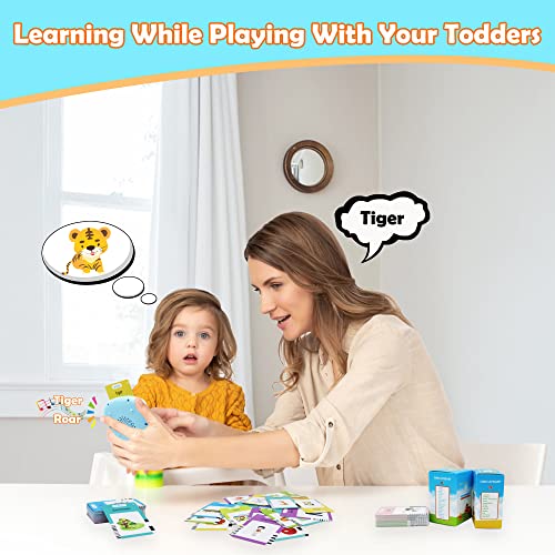 MAYAPHILOS Talking Flash Cards for Toddlers 3-8 Years - 510 Sight Words, 31 Themes, Educational Learning Toy with Sound, No Screen, Blue