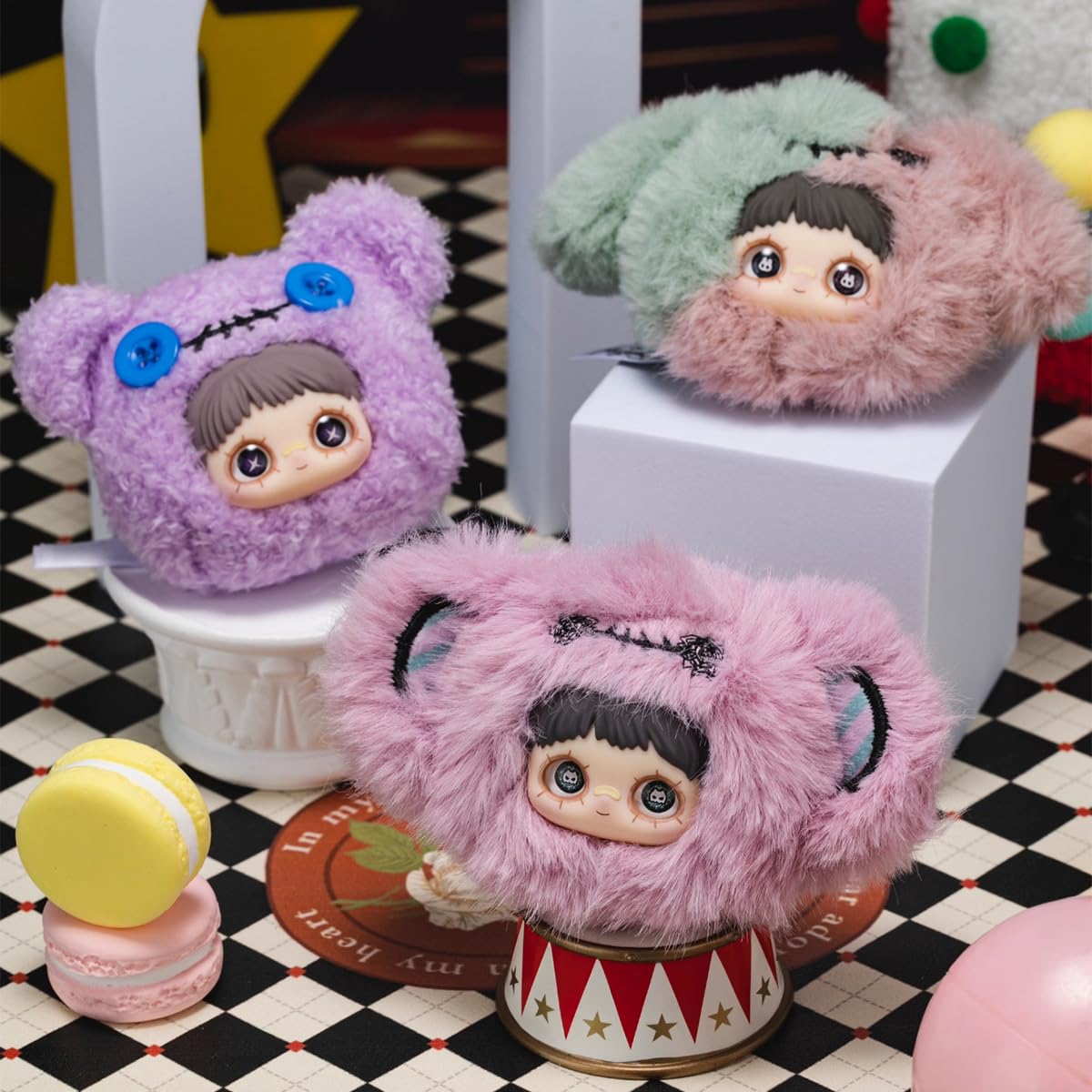 MayMei Crazy Circus Plush Blind Box – 1 Random Figure (12 Regular + 3 Hidden Designs)