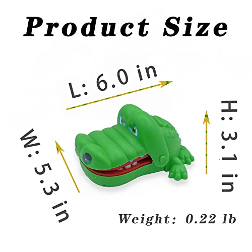MAYTRBOU Crocodile Teeth Game for Kids - Alligator Tooth Push Down Toy (6×5.3×3.1 in)