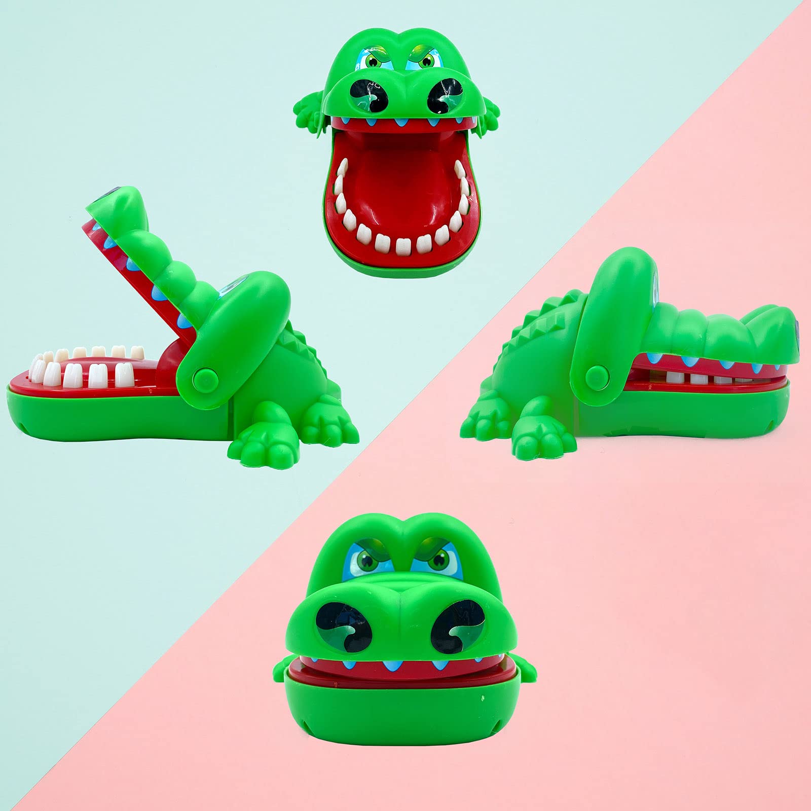 MAYTRBOU Crocodile Teeth Game for Kids - Alligator Tooth Push Down Toy (6×5.3×3.1 in)