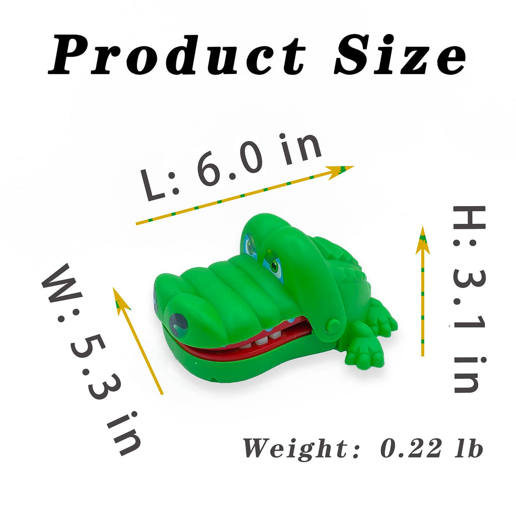 MAYTRBOU Crocodile Teeth Game for Kids - Alligator Tooth Push Down Toy (6×5.3×3.1 in)