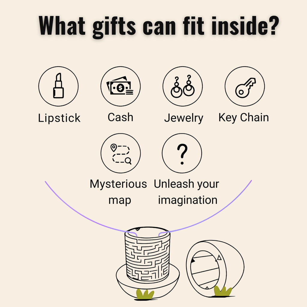 Maze Egg Money Puzzle Gift Box – 3D Printed Brain Teaser with Secret Cash Chamber (Galapopo)