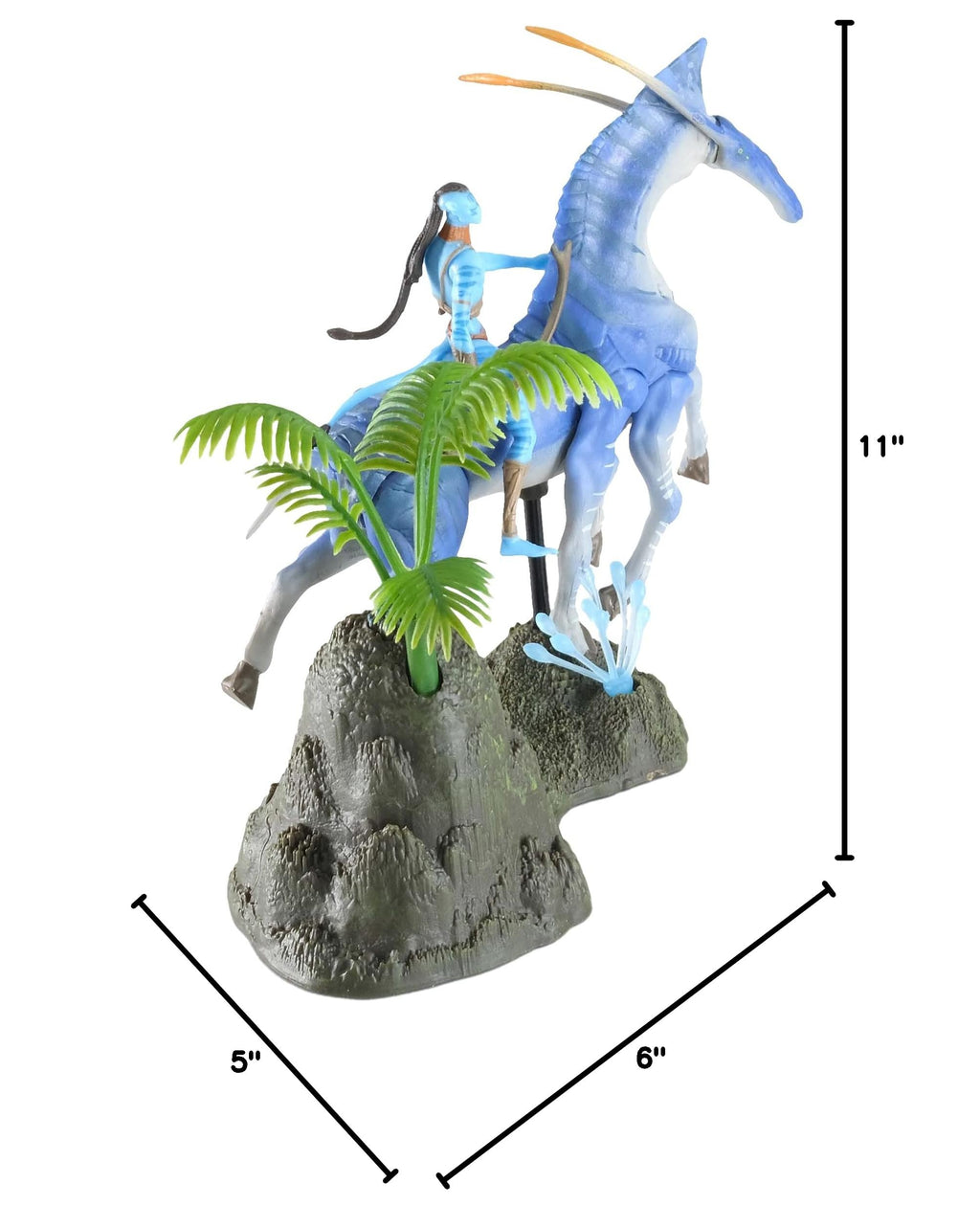 McFarlane Toys Avatar Tsu'tey & Direhorse Action Figure Set with Bioluminescent Effect