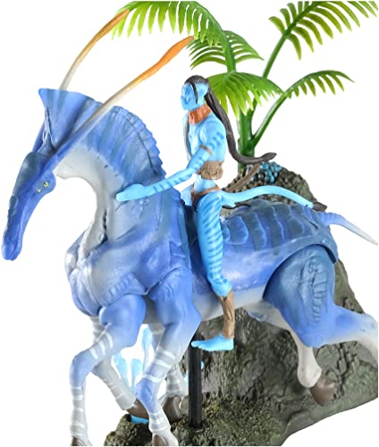 McFarlane Toys Avatar Tsu'tey & Direhorse Action Figure Set with Bioluminescent Effect