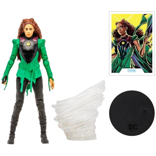 McFarlane Toys DC Black Adam Movie Cyclone 7-Inch Action Figure with Tornado Base and Art Card