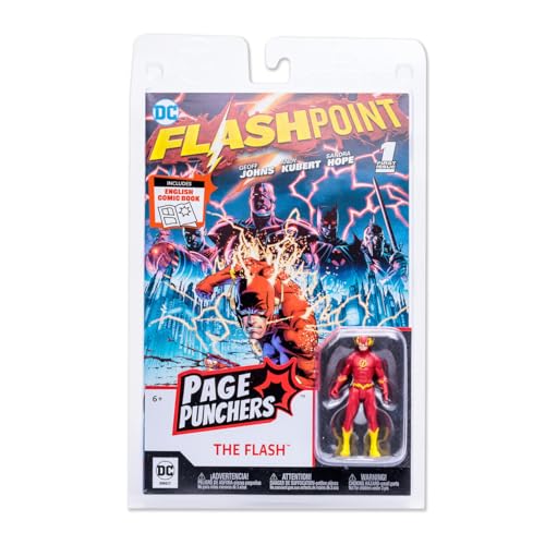 McFarlane Toys DC Flash (Flashpoint) 3-Inch Action Figure with Comic Reprint