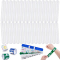 MCPINKY 72pk White Slap Bracelets, DIY Paintable Snap Wristbands for Kids Party Favors & Classroom Rewards
