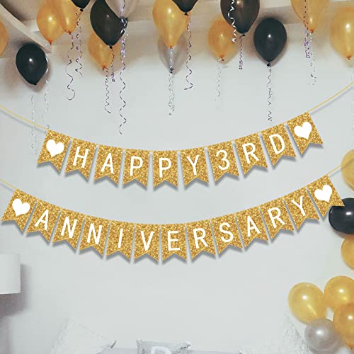 Meanplan 124-Piece DIY Letter Banner Kit - Gold Glitter Customizable Reusable Party Decor