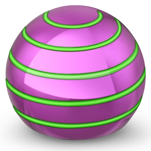 Mechaniker Luminous Desk Spinning Ball – Glow in Dark Fidget Toy for Stress Relief (Pink)