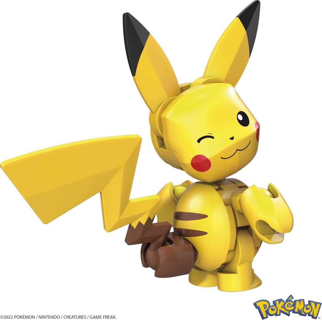Mega Construx Pokémon Pikachu Building Set – 16-Piece Poseable Figure with Poké Ball Display (GVK60)