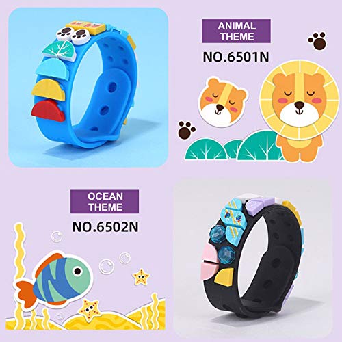 MEIEST 6 Pack Kids Bracelet Making Kit – DIY Friendship Wristbands with Tiles