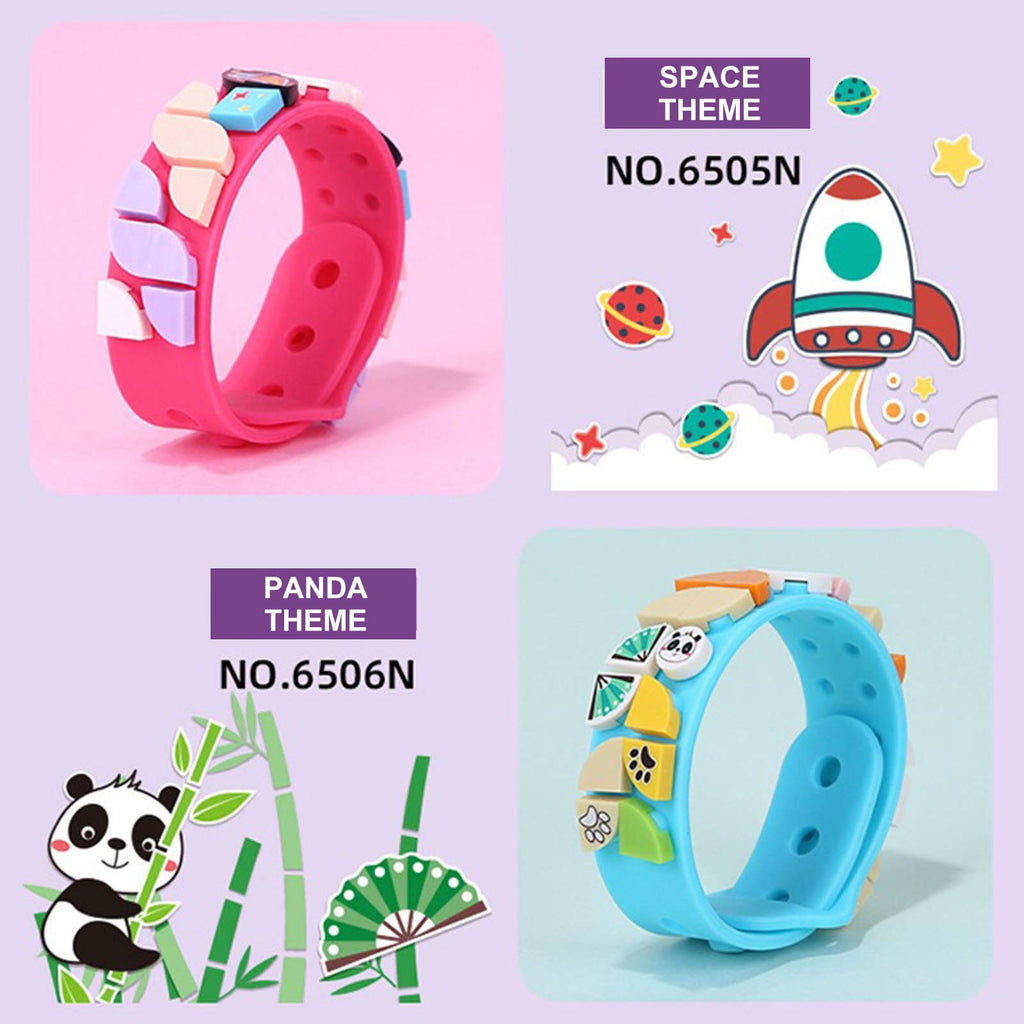 MEIEST 6 Pack Kids Bracelet Making Kit – DIY Friendship Wristbands with Tiles