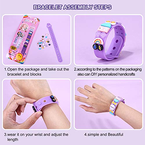 MEIEST 6 Pack Kids Bracelet Making Kit – DIY Friendship Wristbands with Tiles