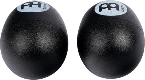 Meinl Percussion ES2-BK Egg Shaker Pair – Black Plastic, 2-Year Warranty