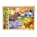Melissa & Doug African Plains Safari Wooden Jigsaw Puzzle (24 Pieces)