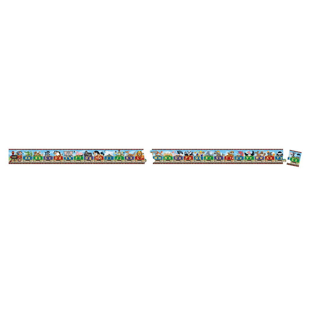 Melissa & Doug Alphabet Express Floor Puzzle: 27-Piece Jumbo Puzzle, 10 Feet Long, FSC Certified