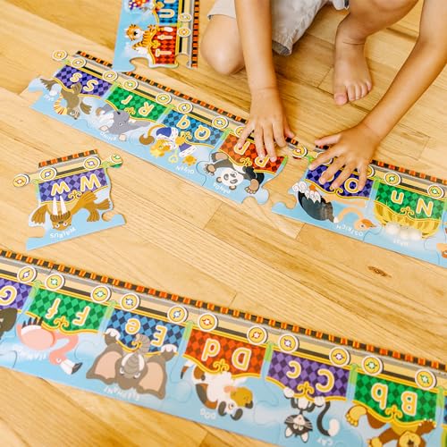 Melissa & Doug Alphabet Express Floor Puzzle: 27-Piece Jumbo Puzzle, 10 Feet Long, FSC Certified