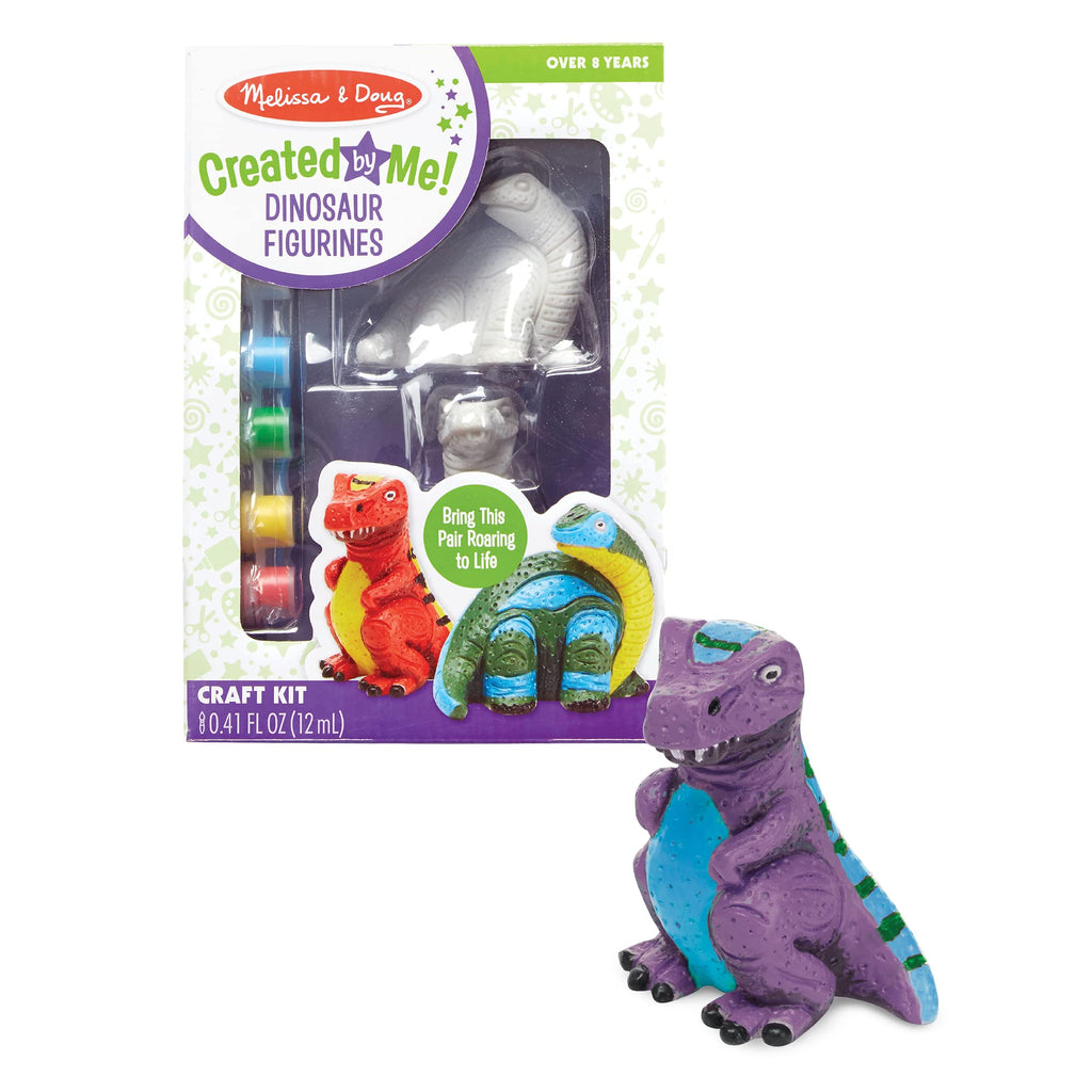 Melissa & Doug Dinosaur Figurines Craft Kit – Paint Your Own Resin Dinosaurs, Ages 8+