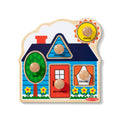 Melissa & Doug First Shapes Jumbo Knob Puzzle: Wooden Shape Puzzle for Toddlers Ages 1+