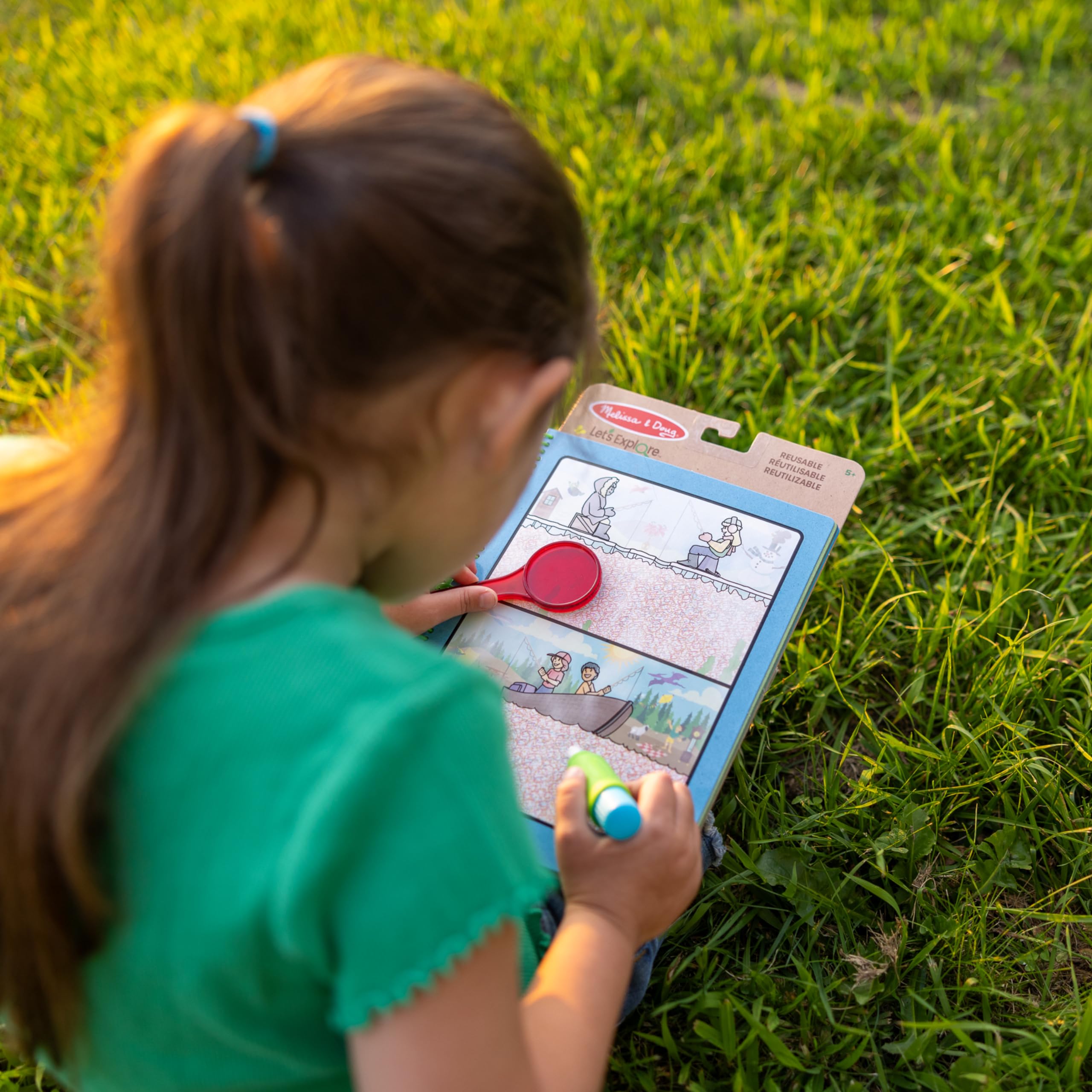 Melissa & Doug Let’s Explore Water Wow! Outdoor Adventure Deluxe Water-Reveal Pad – Reusable Travel Activity for Kids Ages 5-8