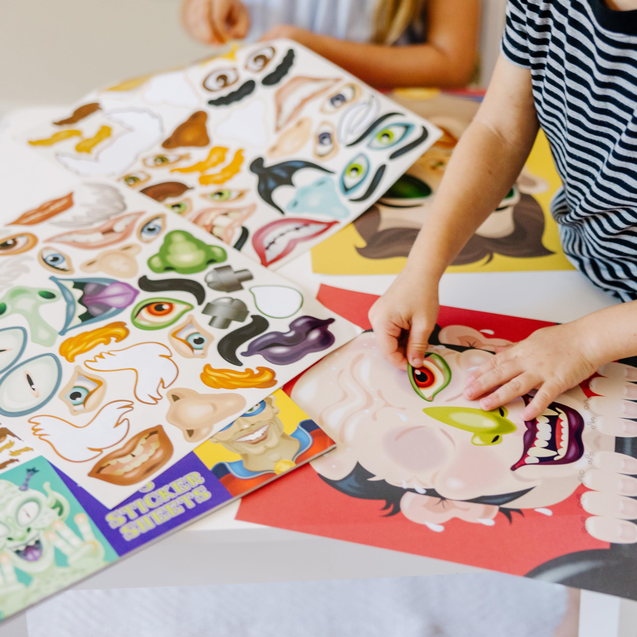 Melissa & Doug Make-a-Face Sticker Pad – Crazy Characters, 20 Faces, 160+ Stickers