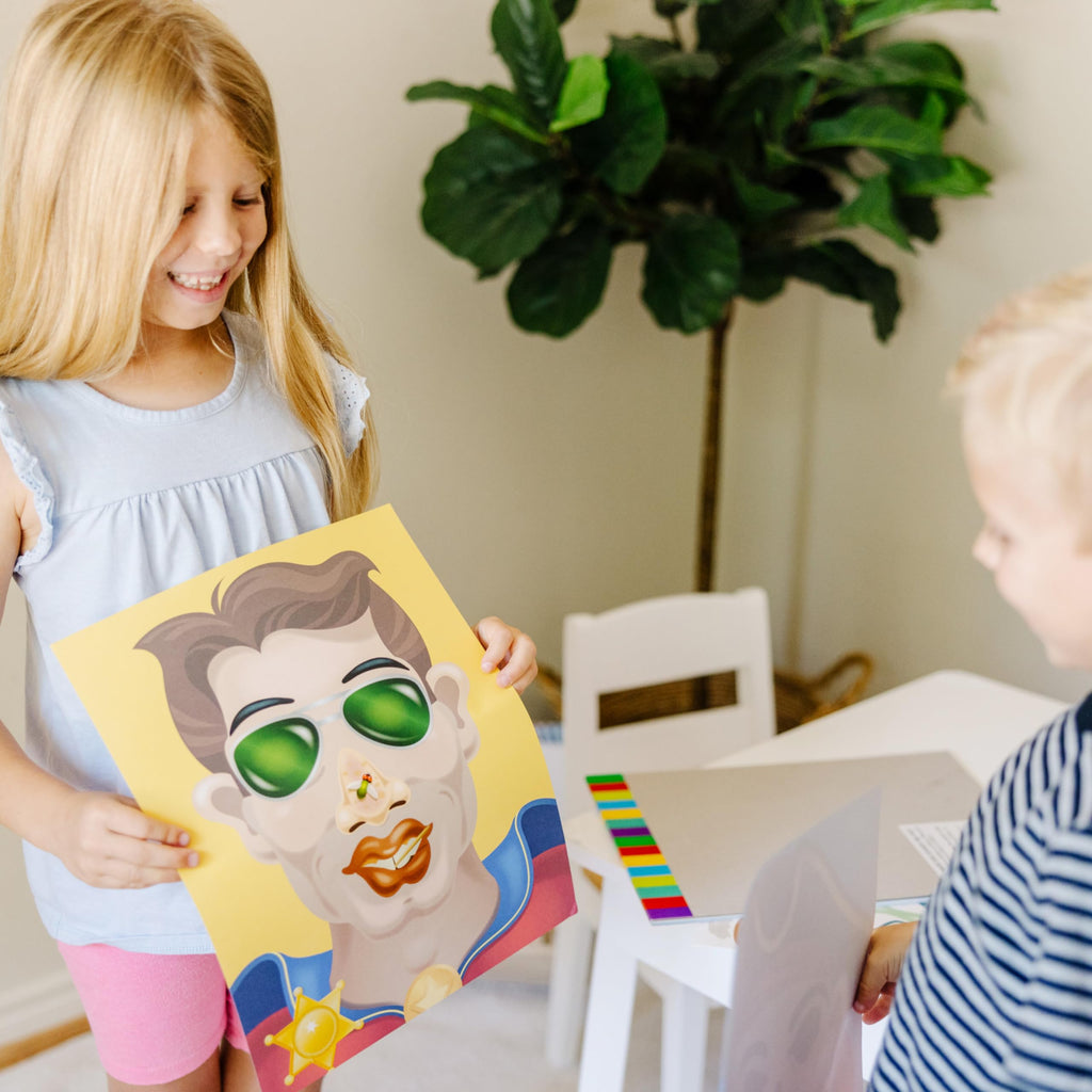 Melissa & Doug Make-a-Face Sticker Pad – Crazy Characters, 20 Faces, 160+ Stickers