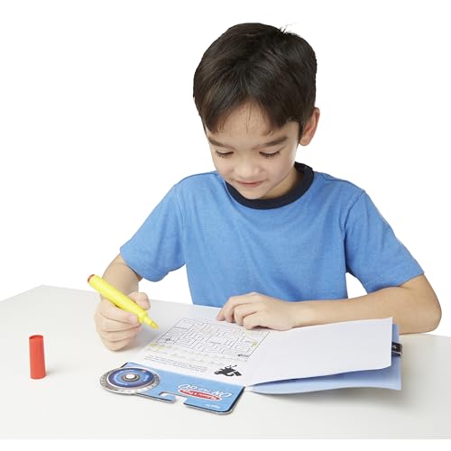 Melissa & Doug On the Go Secret Decoder Book: 18 Mystery Puzzles with Decoder Wheel & Magic Pen