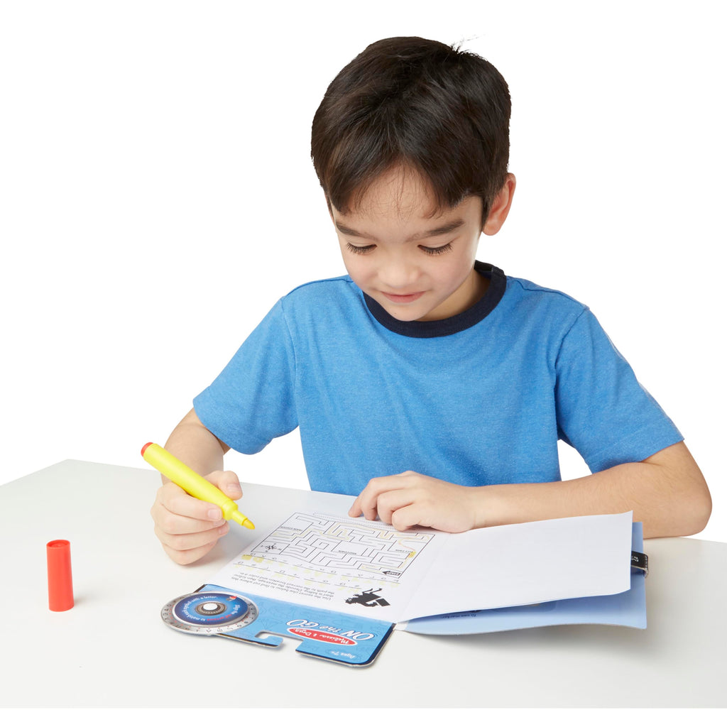 Melissa & Doug On the Go Secret Decoder Book: 18 Mystery Puzzles with Decoder Wheel & Magic Pen