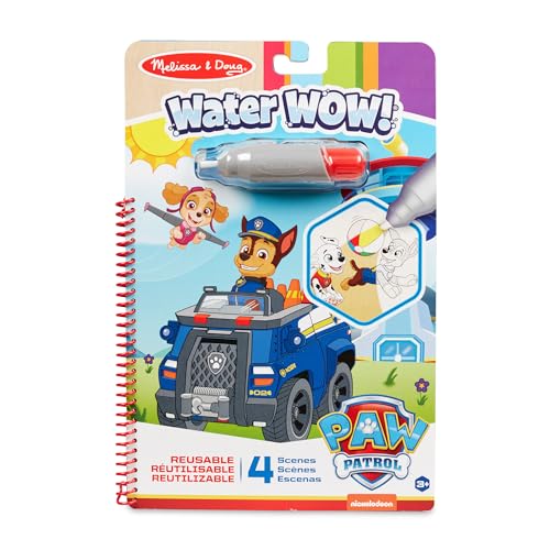 Melissa & Doug PAW Patrol Water Wow! Chase Reusable Water Reveal Activity Pad – 4 Boards & Pen