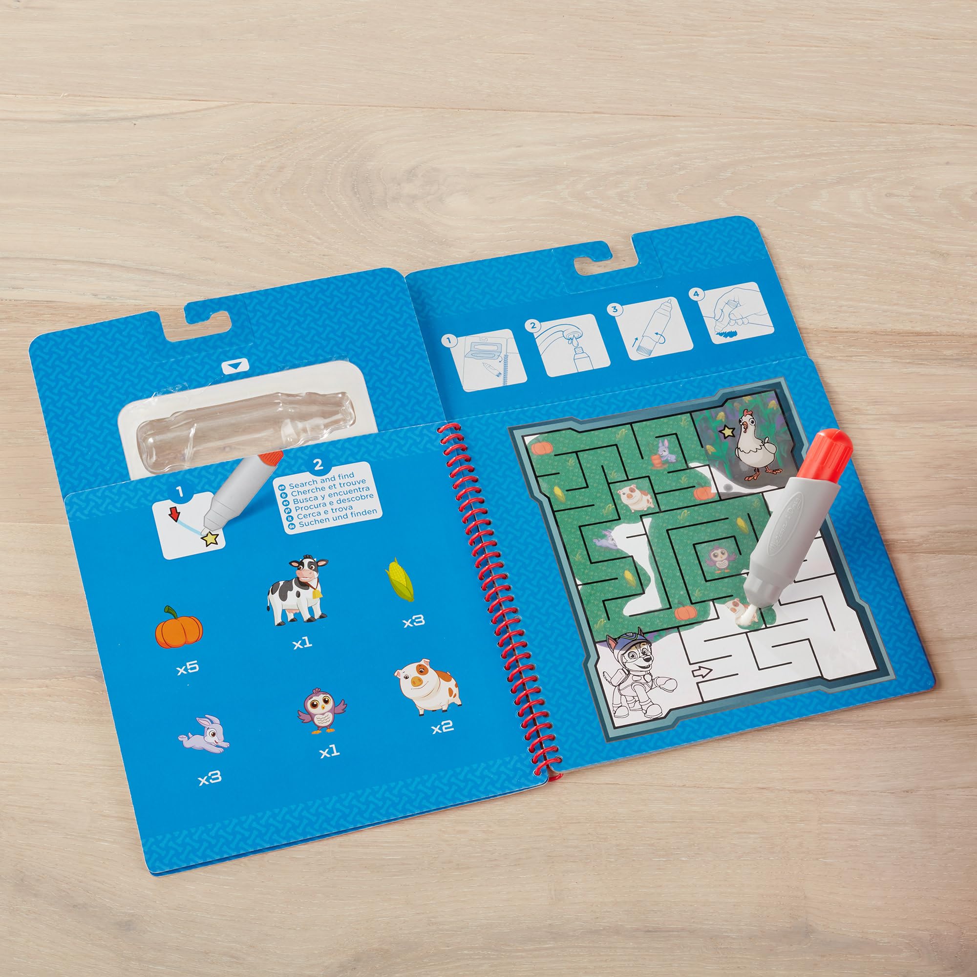 Melissa & Doug PAW Patrol Water Wow! Chase Reusable Water Reveal Activity Pad – 4 Boards & Pen