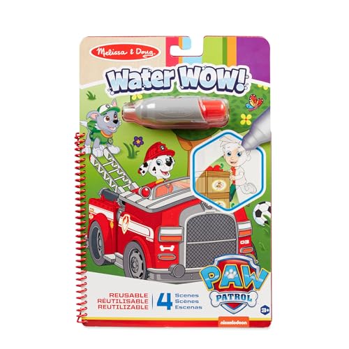 Melissa & Doug PAW Patrol Water Wow! Marshall Activity Pad – Reusable Water Reveal Book for Kids Ages 3+