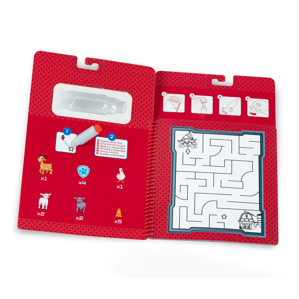 Melissa & Doug PAW Patrol Water Wow! Marshall Activity Pad – Reusable Water Reveal Book for Kids Ages 3+