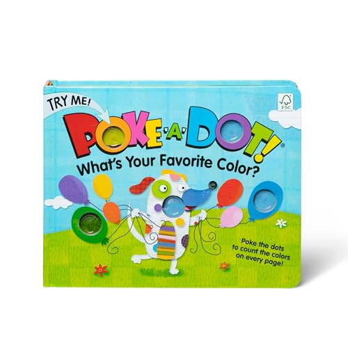 Melissa & Doug Poke-a-Dot! What’s Your Favorite Color? Interactive Children's Board Book