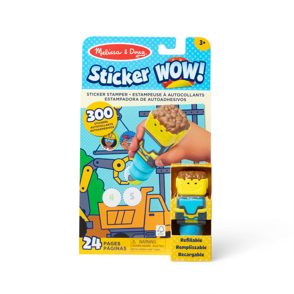 Melissa & Doug Sticker Wow! Bulldozer Set – 300 Stickers, 24-Page Activity Pad, Ages 3+