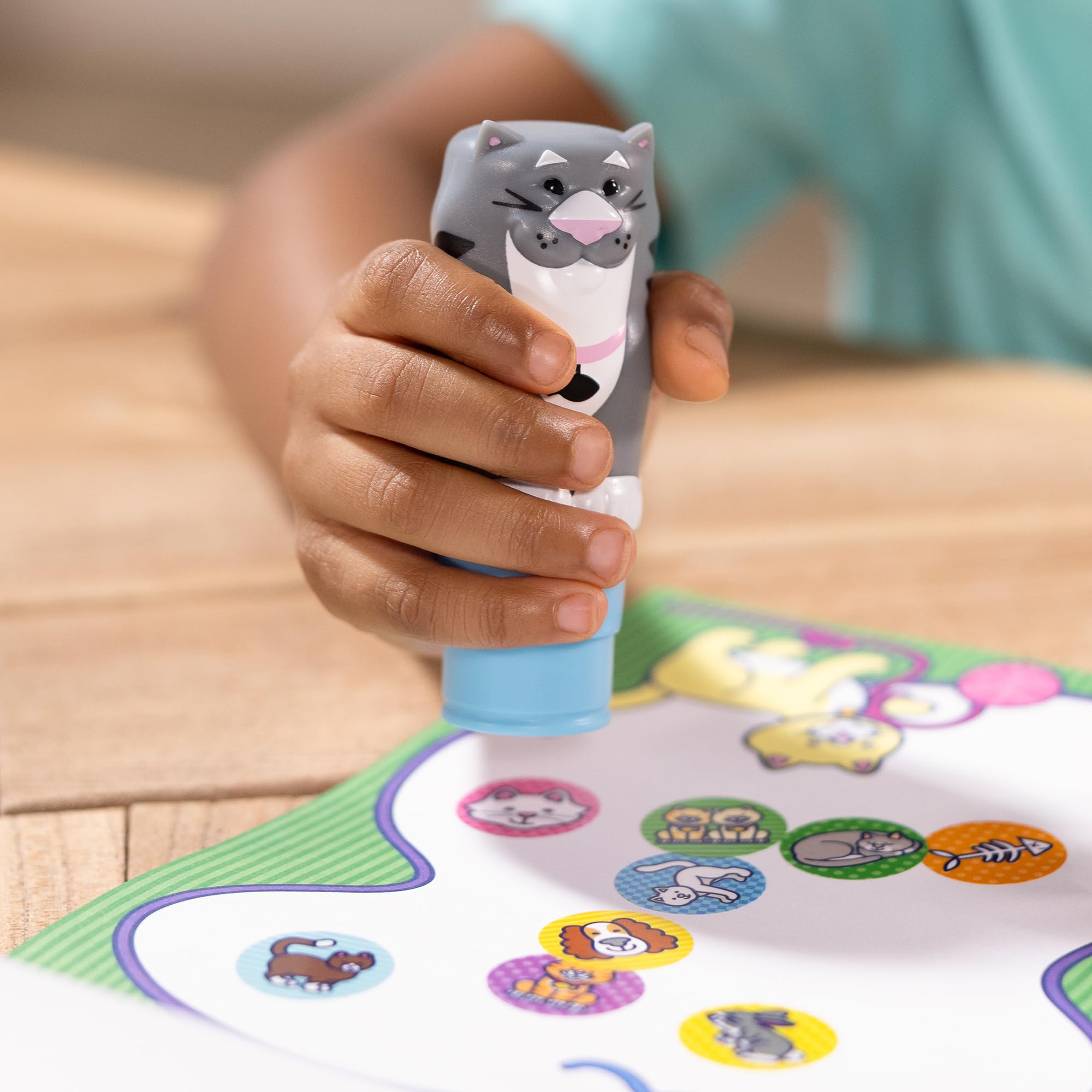 Melissa & Doug Sticker Wow! Cat Activity Pad with 300 Stickers & Stamper | Ages 3+ | FSC Certified