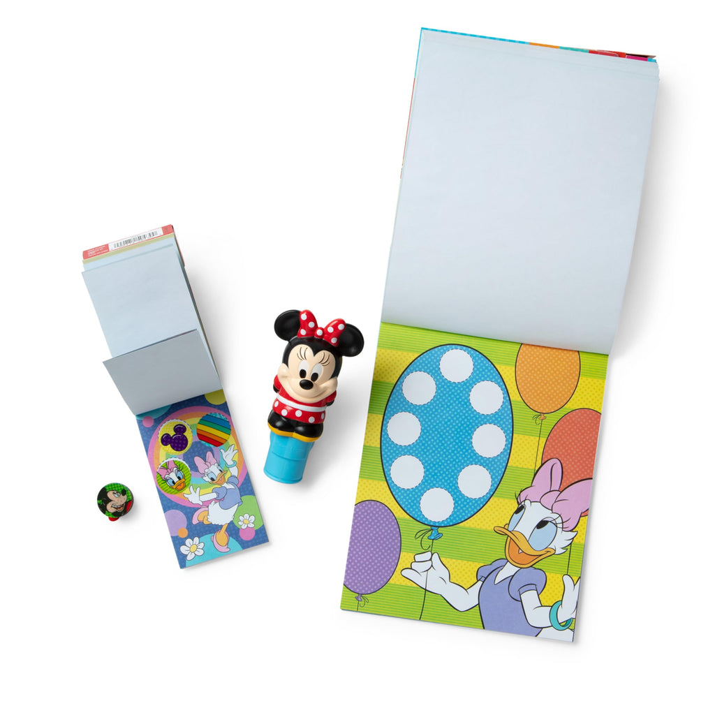 Melissa & Doug Sticker WOW! Disney Minnie Mouse Bundle: 24-Page Activity Book, Refillable Stamper, 500 Stickers, Ages 3+