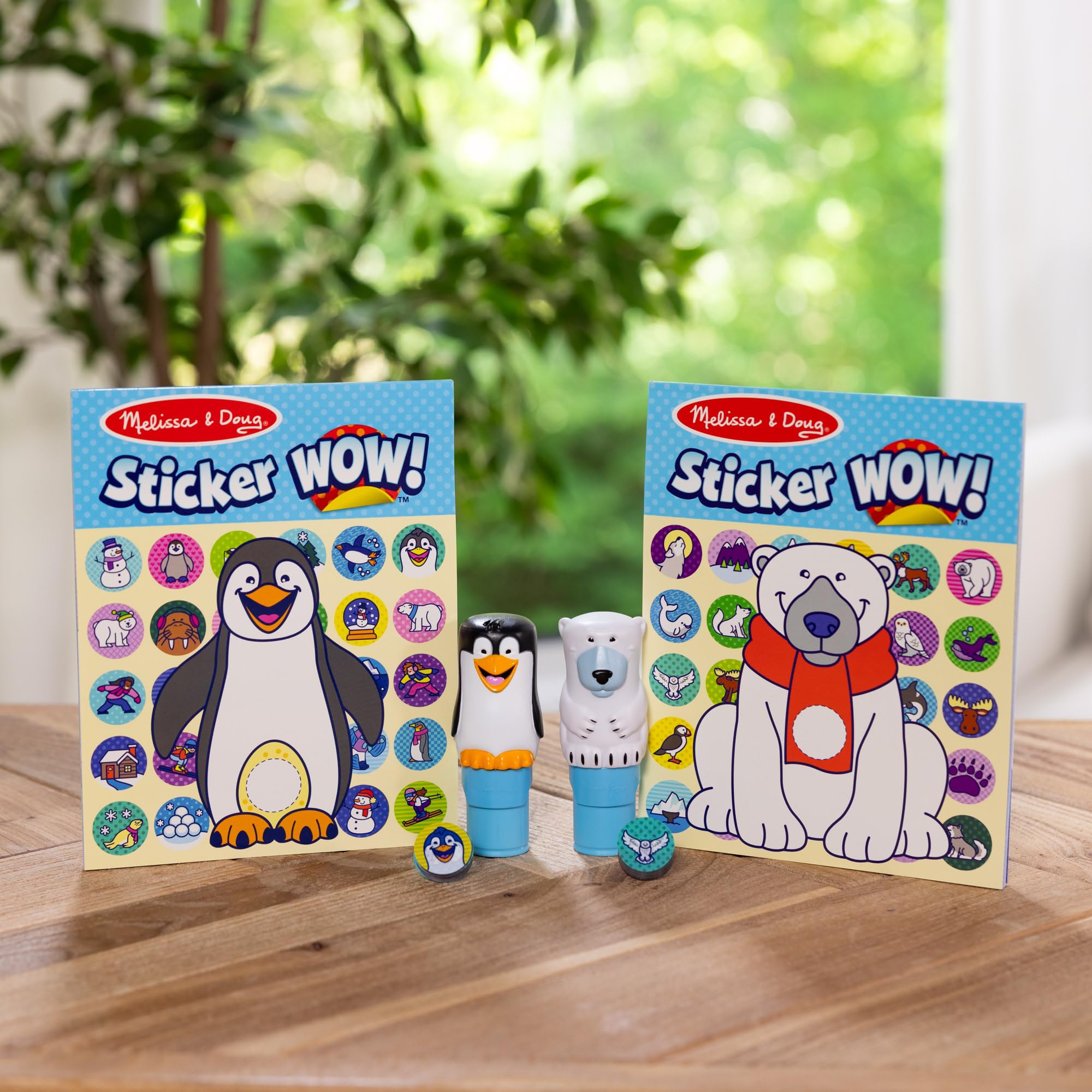 Melissa & Doug Sticker Wow! Winter Value Pack – Polar Bear & Penguin with 900 Stickers