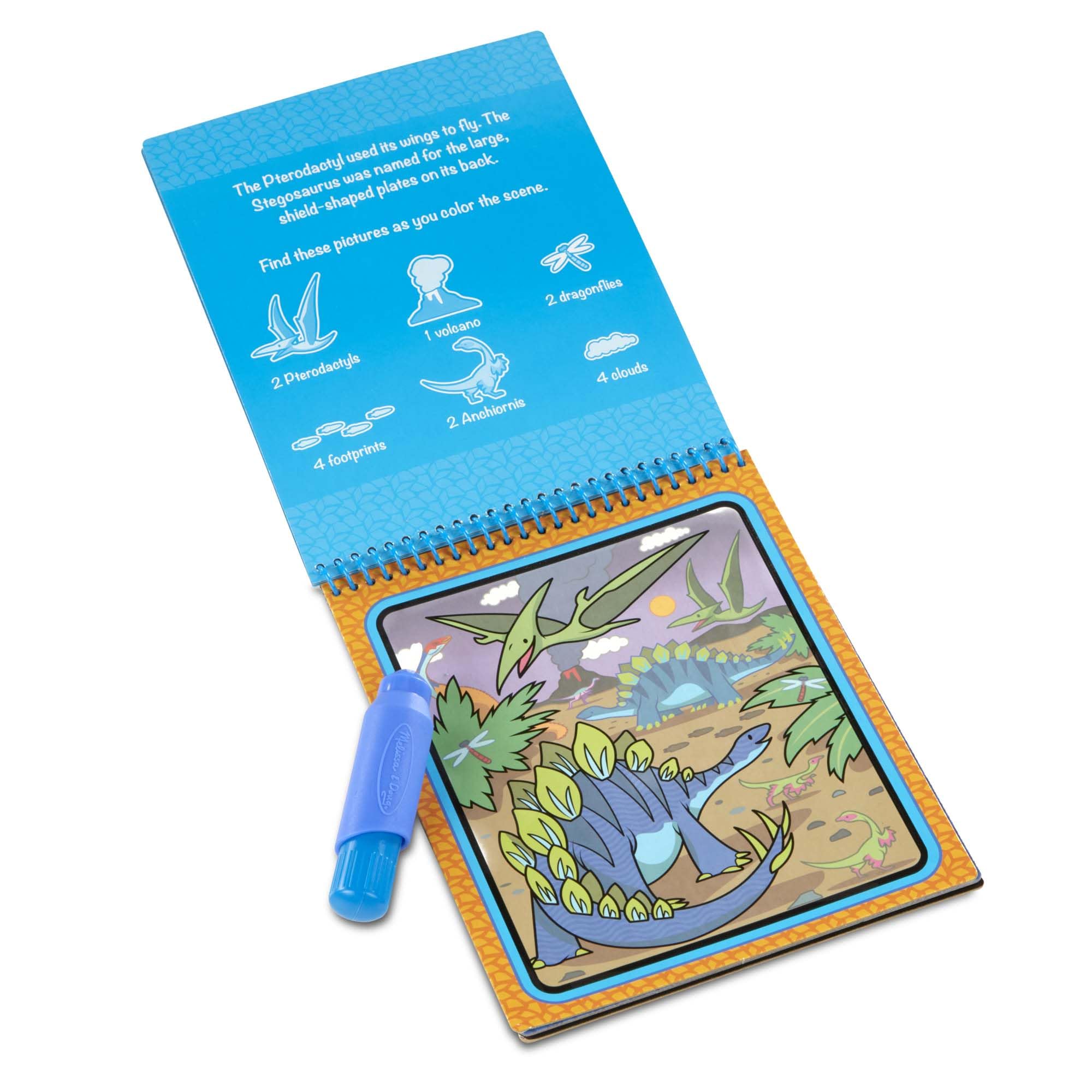 Melissa & Doug Water Wow! Dinosaur Reusable Water Reveal Activity Pad for Kids Ages 3-7