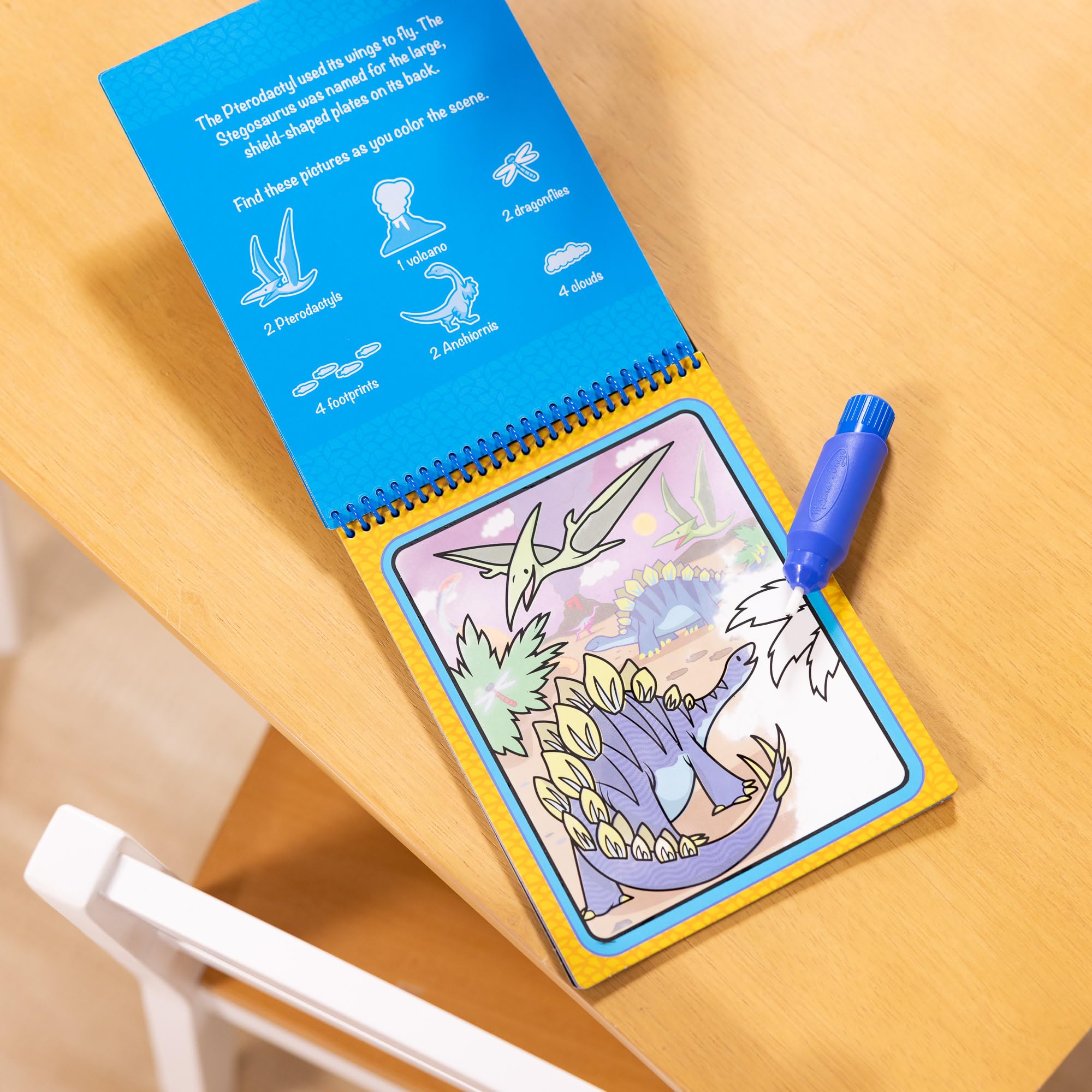 Melissa & Doug Water Wow! Dinosaur Reusable Water Reveal Activity Pad for Kids Ages 3-7